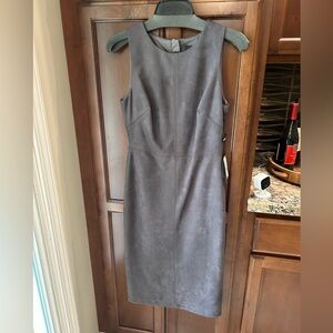 Adrianna Papell gun metal Sleeveless sheath Dress